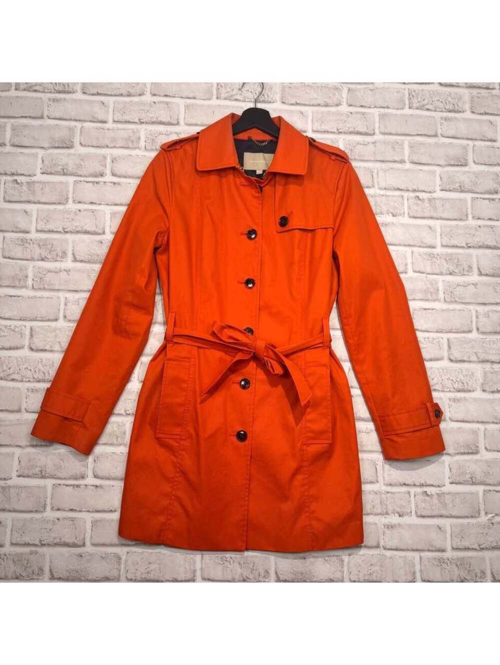 Banana Republic Orange Trench Coat Women's M